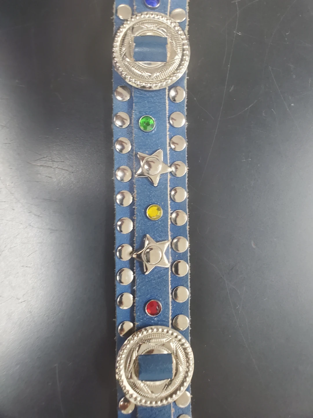 Avant Garde Glamour Blue Studded Belt - photo 5
