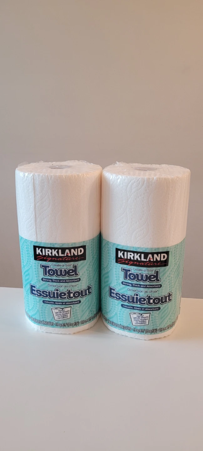 Kirkland Signature Create-a-Size Paper Towels (2 Rolls)
