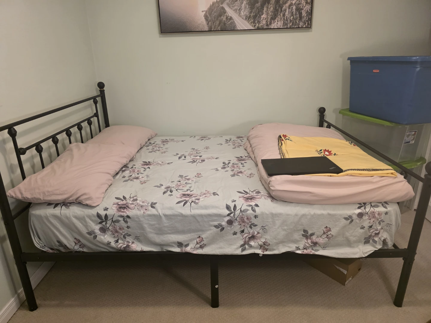 Black Metal Bed Frame - photo 2