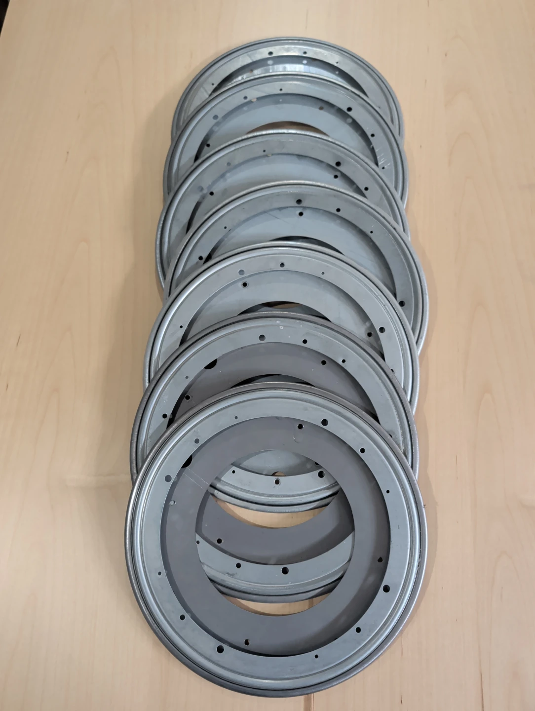 Grey Metal Turntable Lazy Susan with metal Bearing - photo 2