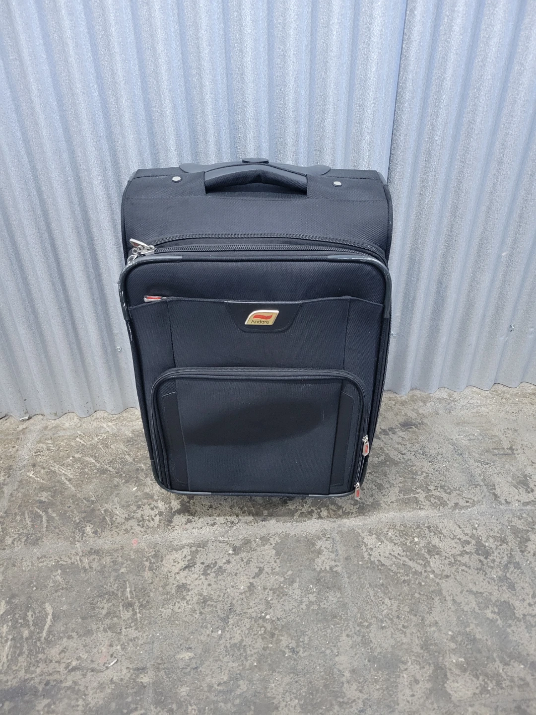 Andare Black Rolling Carry-On Suitcase with 4 wheels