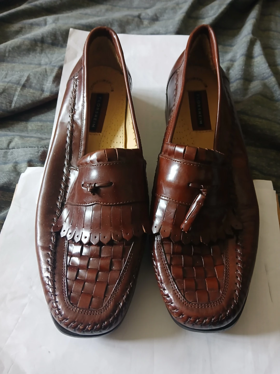 Florsheim Brown Leather Tassel Loafers