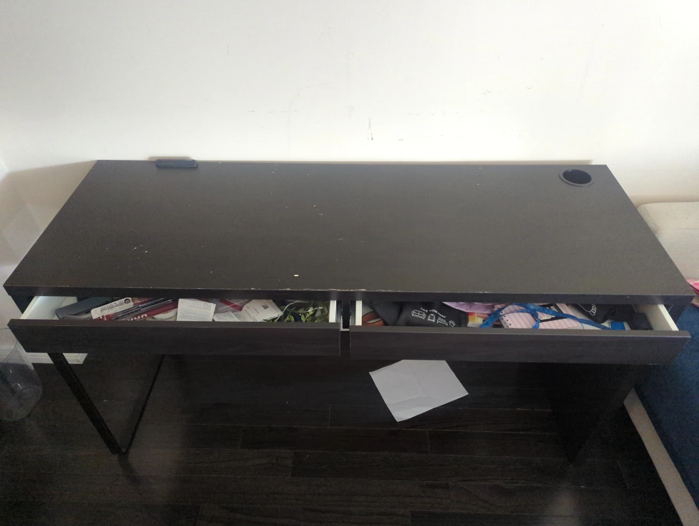 Office table with drawers