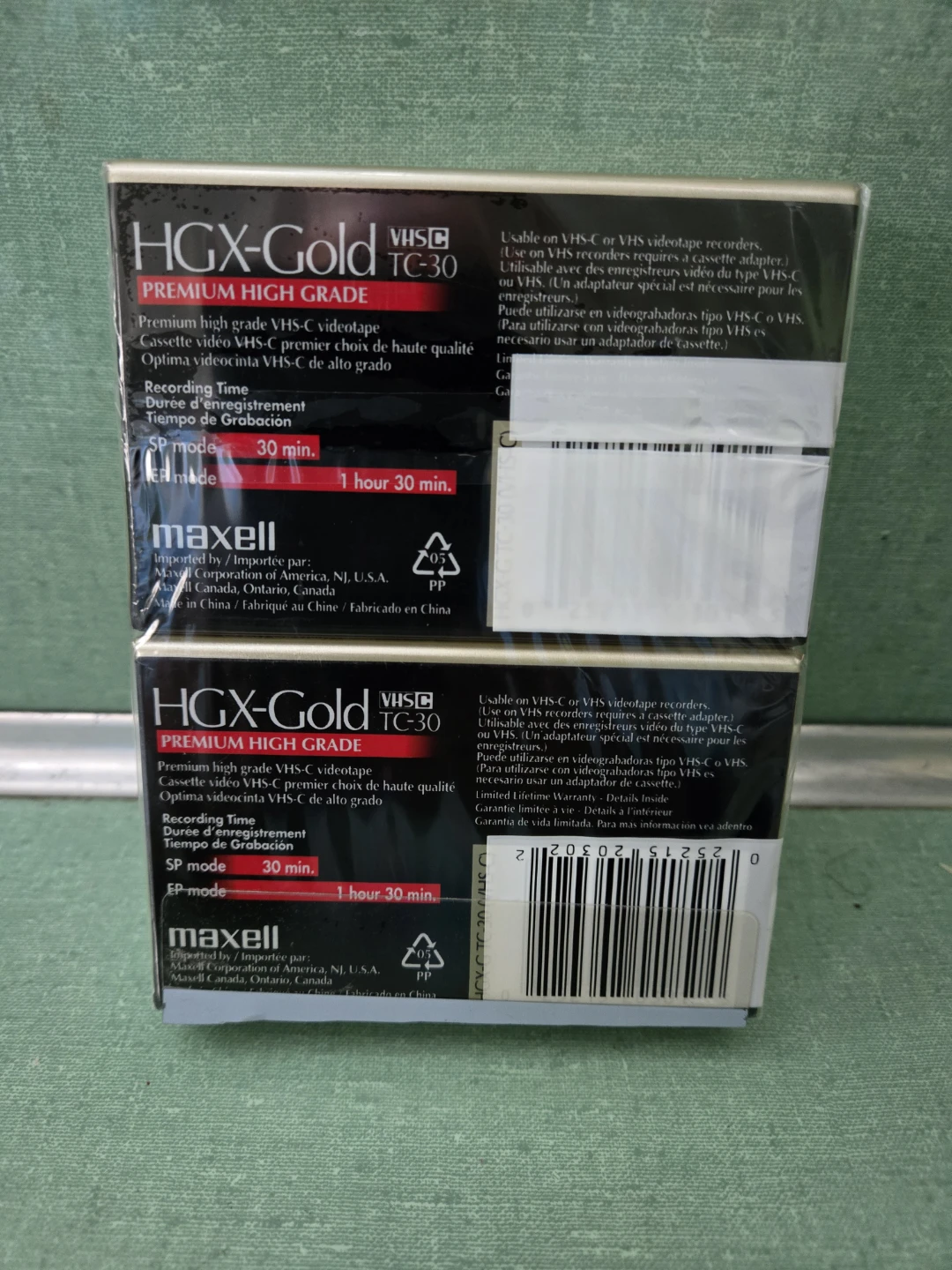 New Maxell HGX-Gold Premium High Grade Camcorder Tapes - photo 2