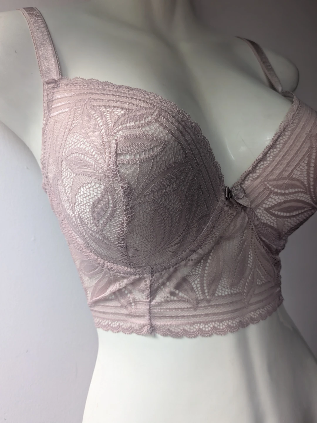 Teski Pink Mauve Lace Bra 38D