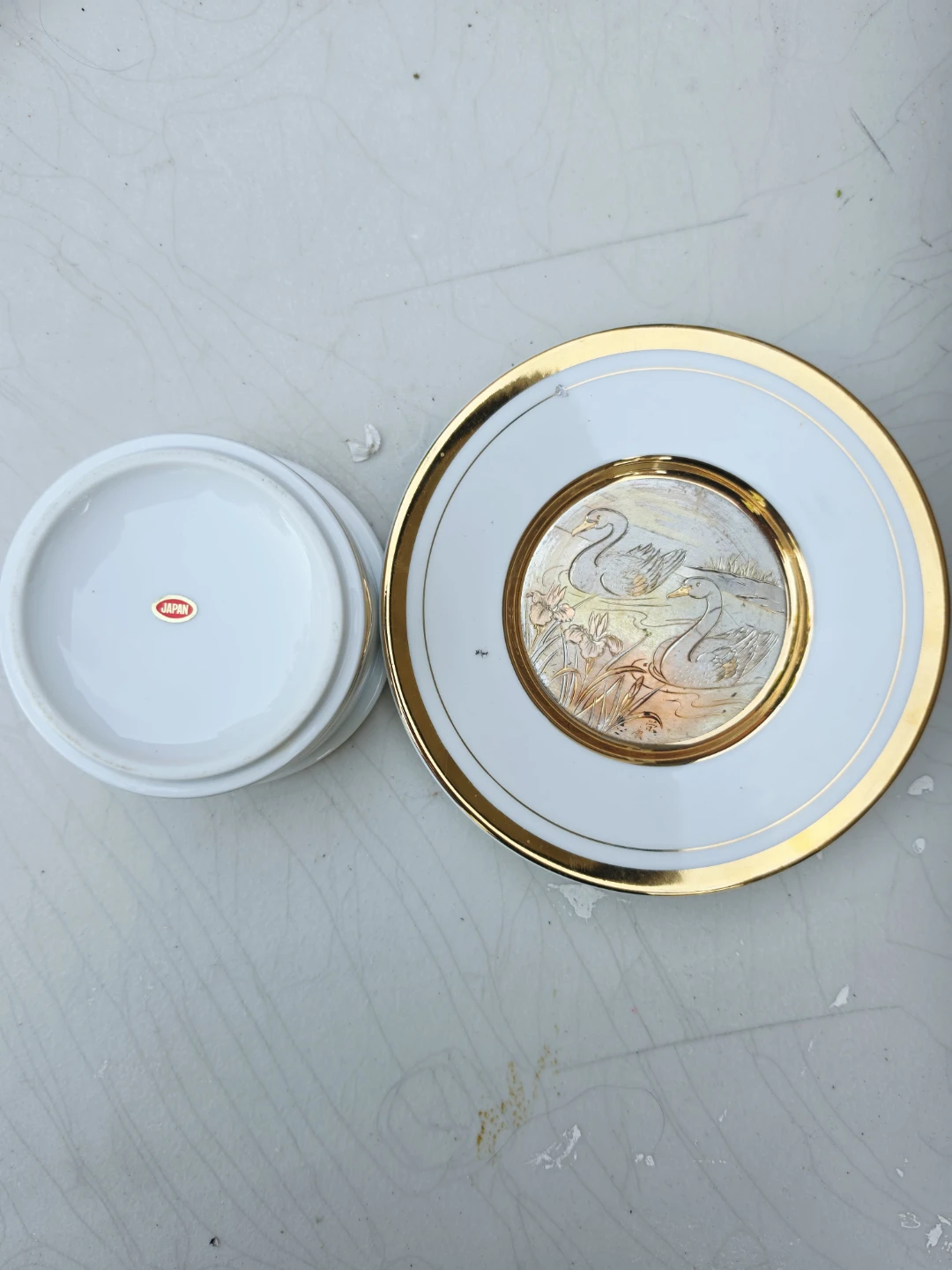 Decorative Trinket Dish with Lid Japan 🇯🇵
