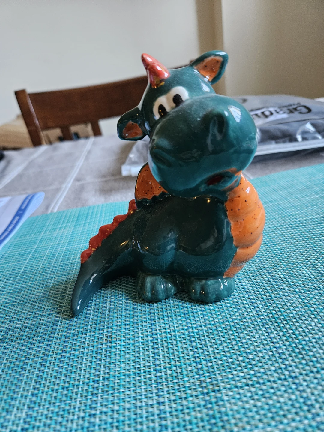 Ceramic Dragon Figurine