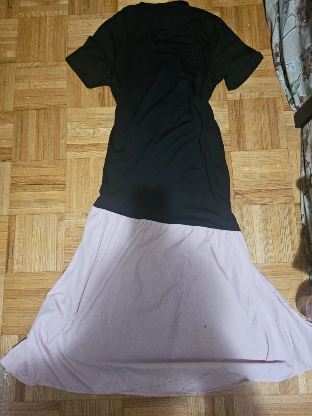 Hong Jie Black and Pink Two-Tone Dress XL - photo 2