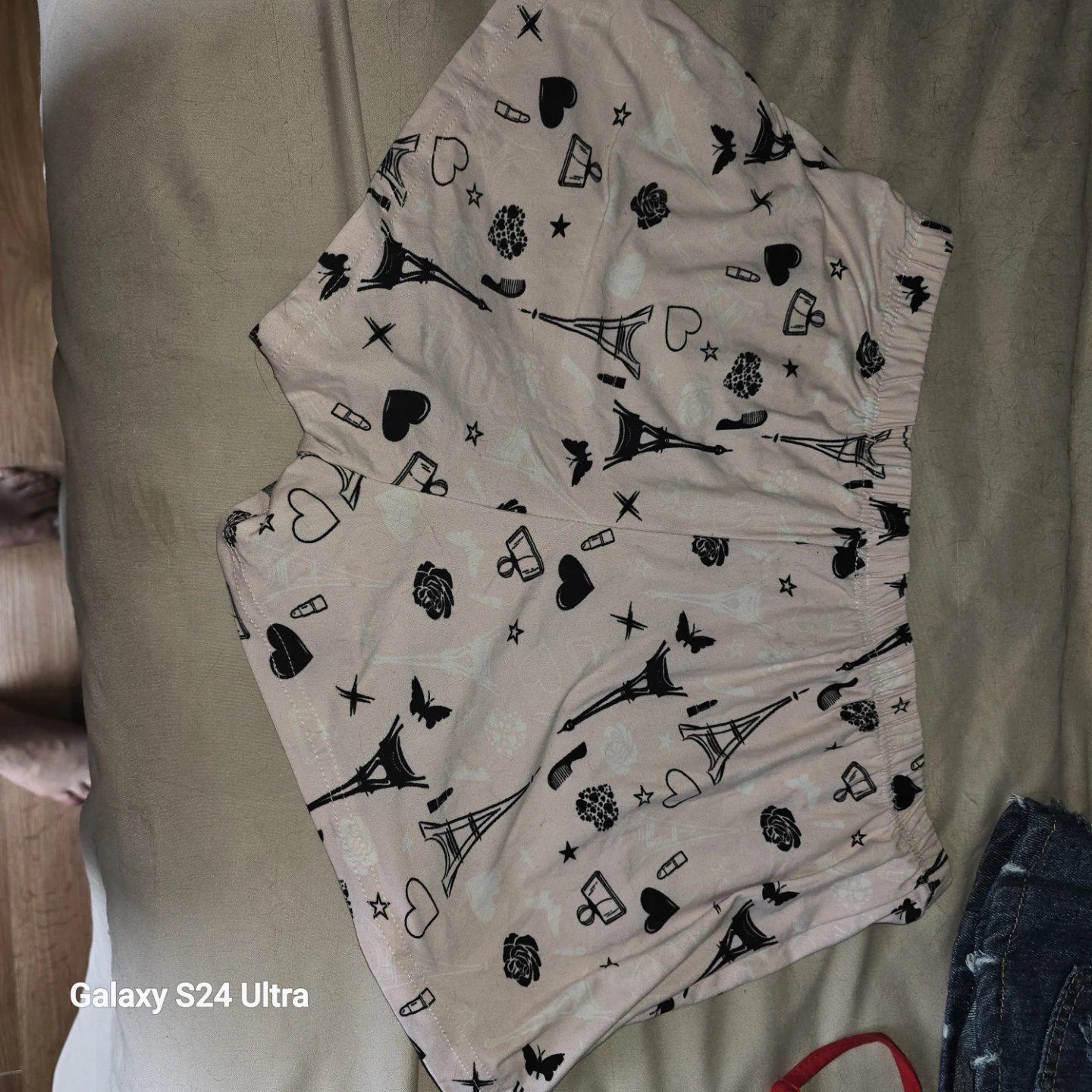 Pink Paris Eiffel Tower Pajama Shorts - photo 3