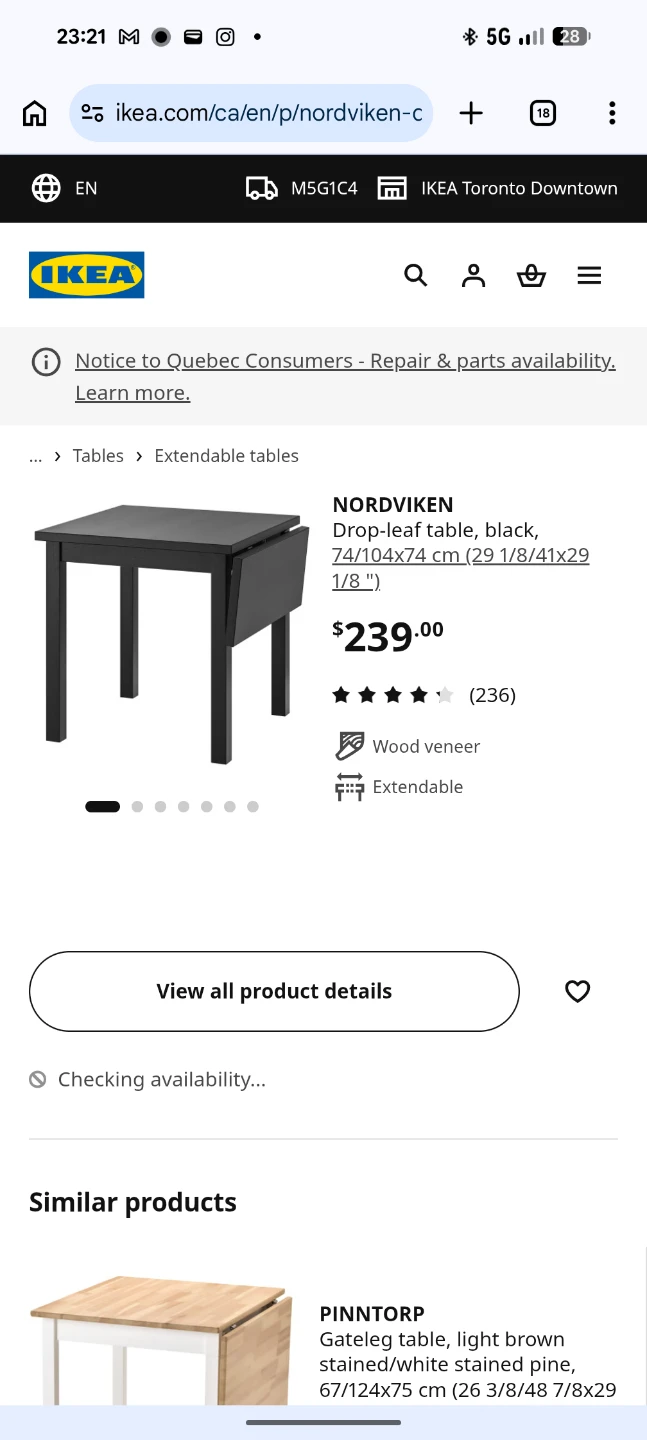Nordviken Table + 2 chairs - photo 2