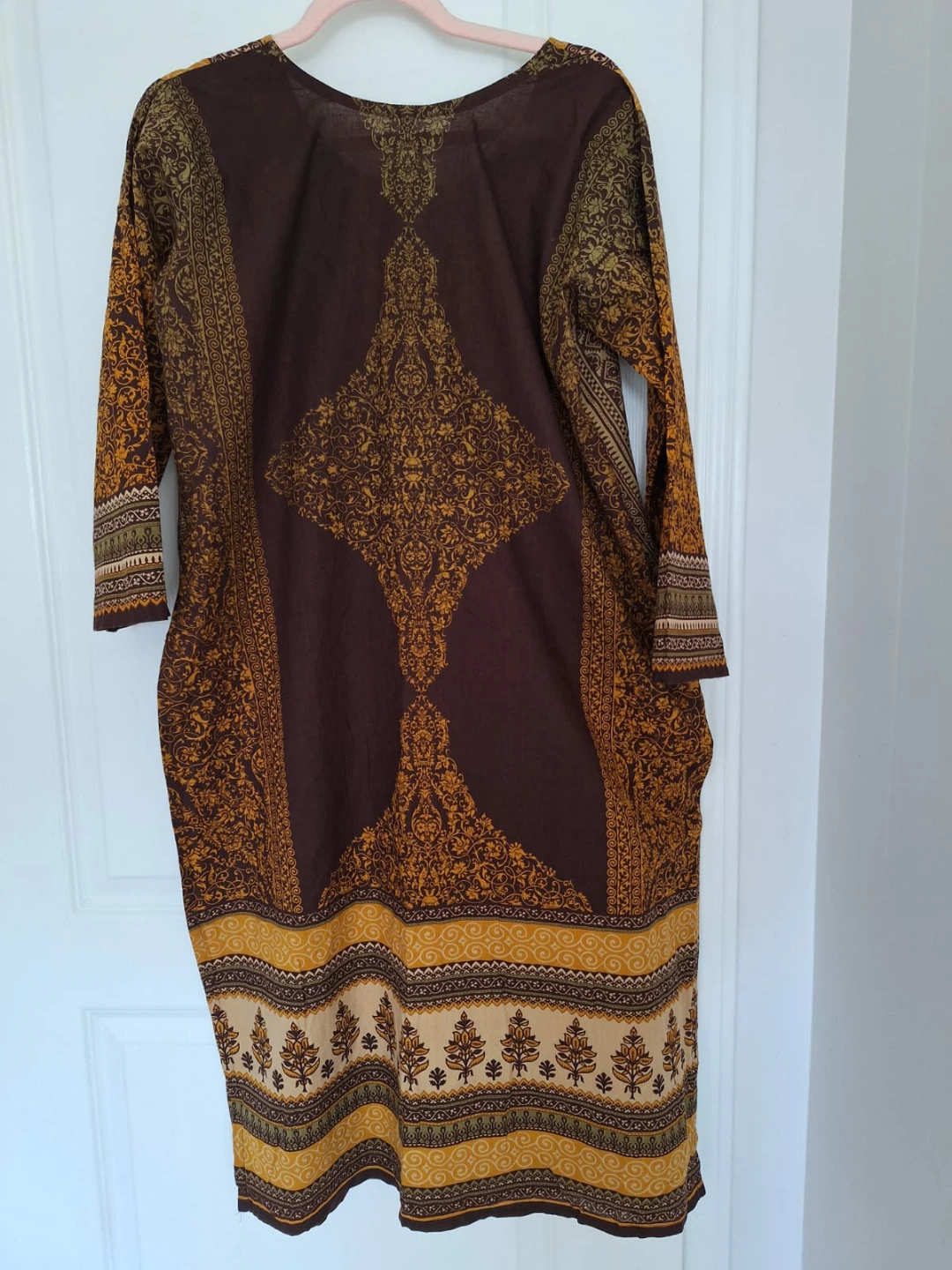 Pretty Brown and Mustard Kurta - photo 2