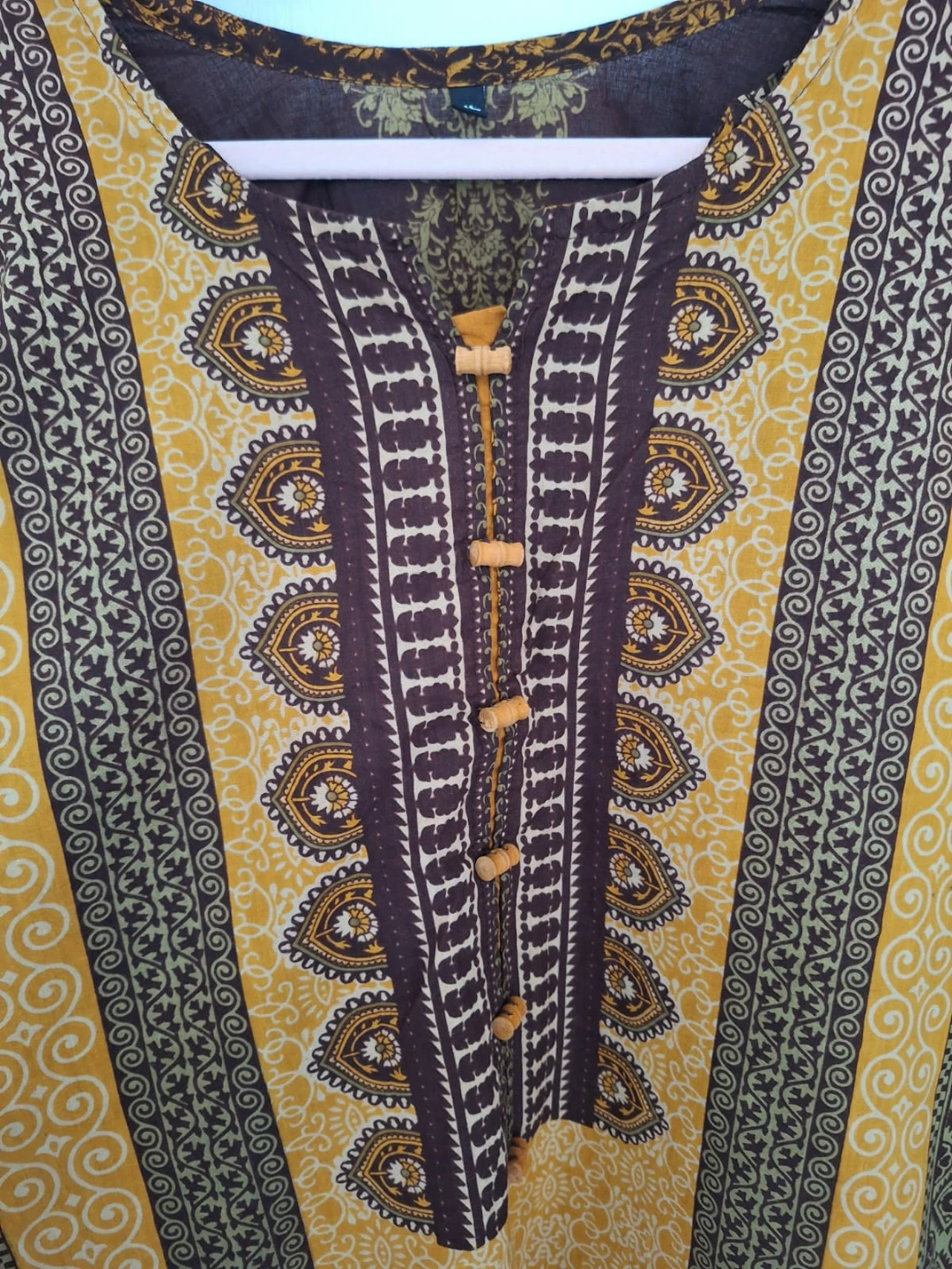 Pretty Brown and Mustard Kurta - photo 3