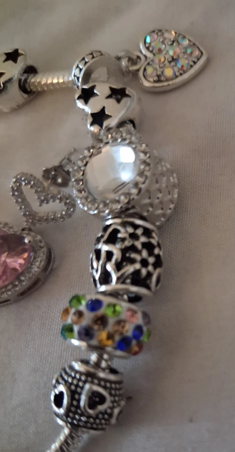 Charm Bracelet & Heart Earrings Set - photo 3