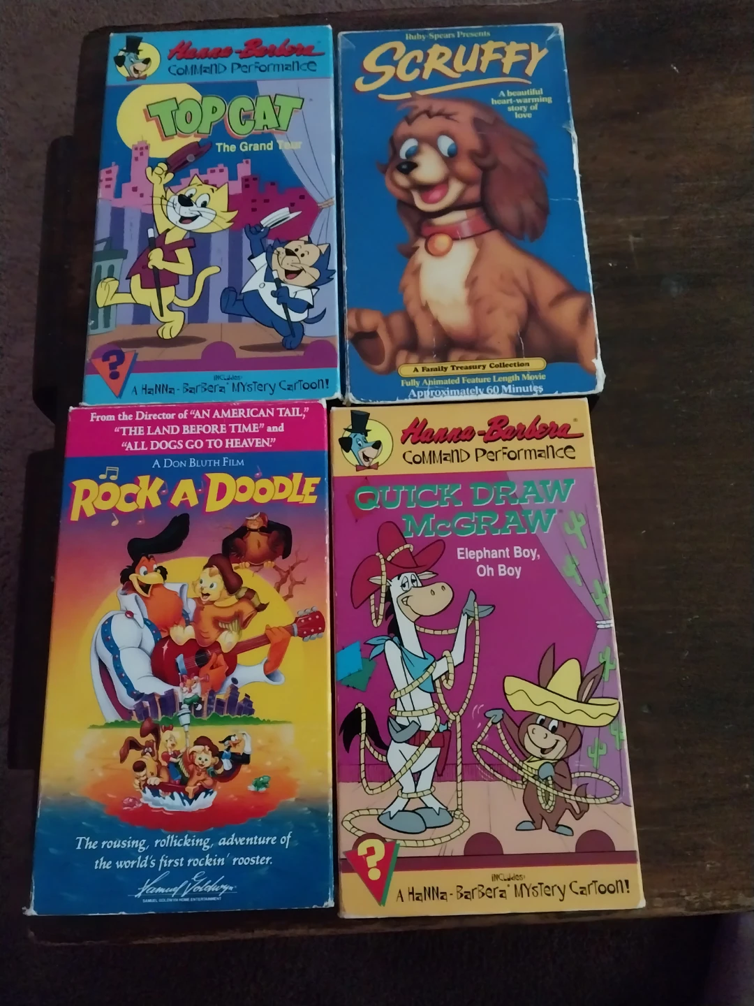Collection of 4 Hanna-Barbera VHS Tapes