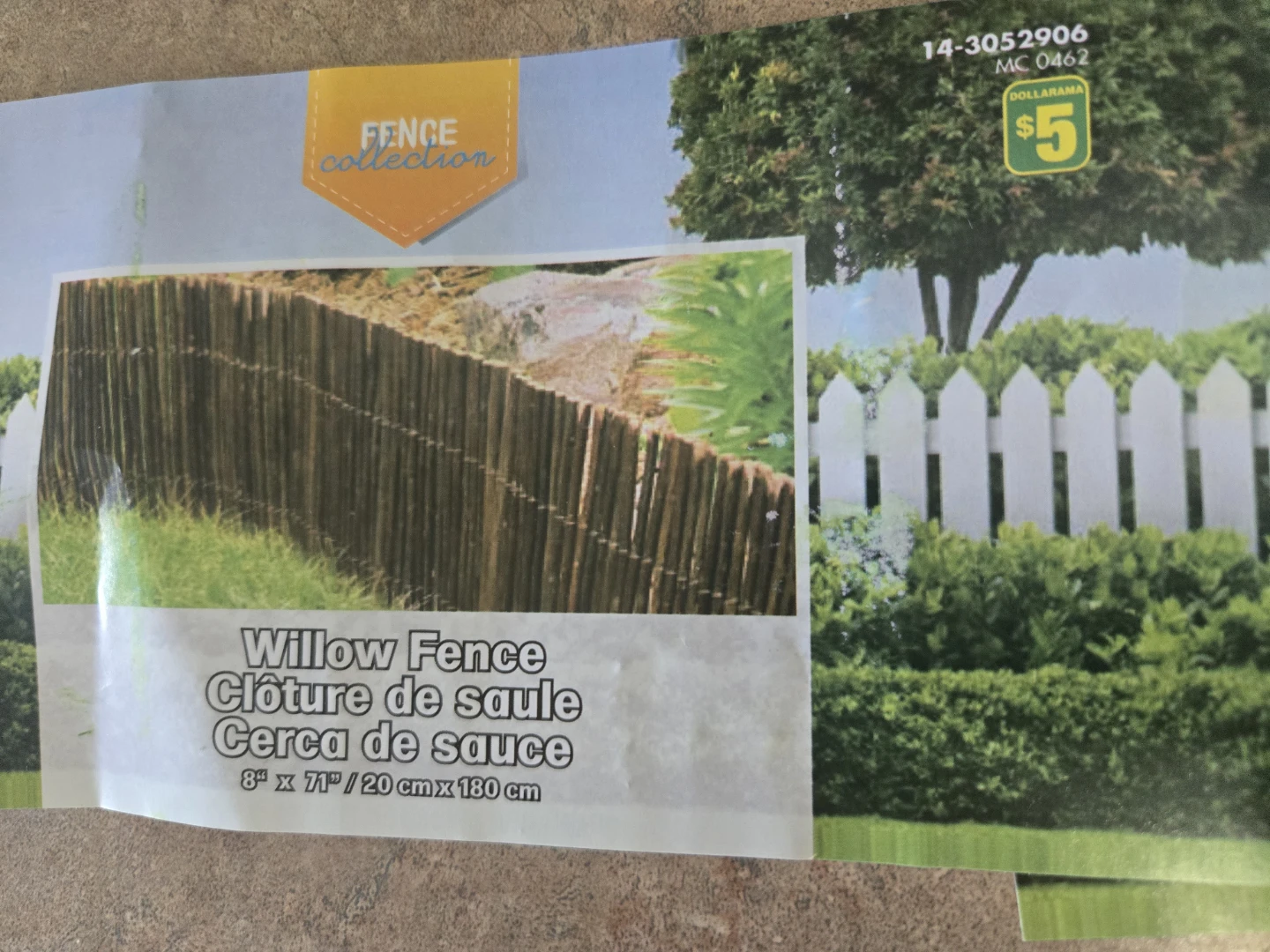Willow Garden Fence 8" x 64" - photo 2