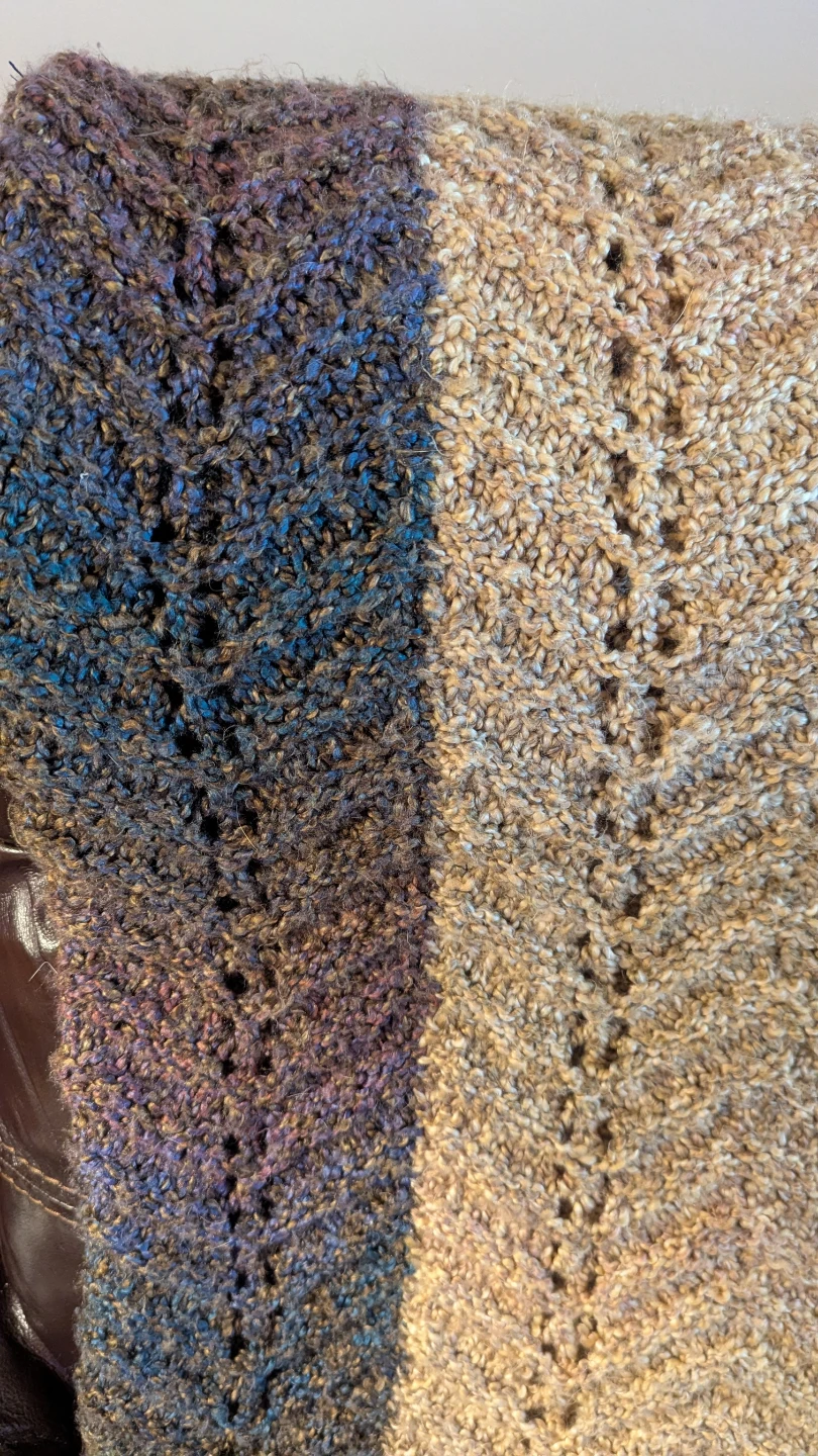 Hand-Knitted Throw Blanket - photo 3