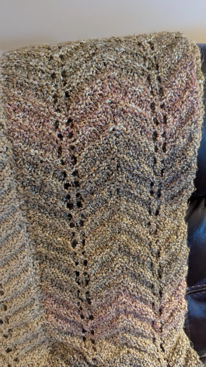 Hand-Knitted Throw Blanket - photo 4