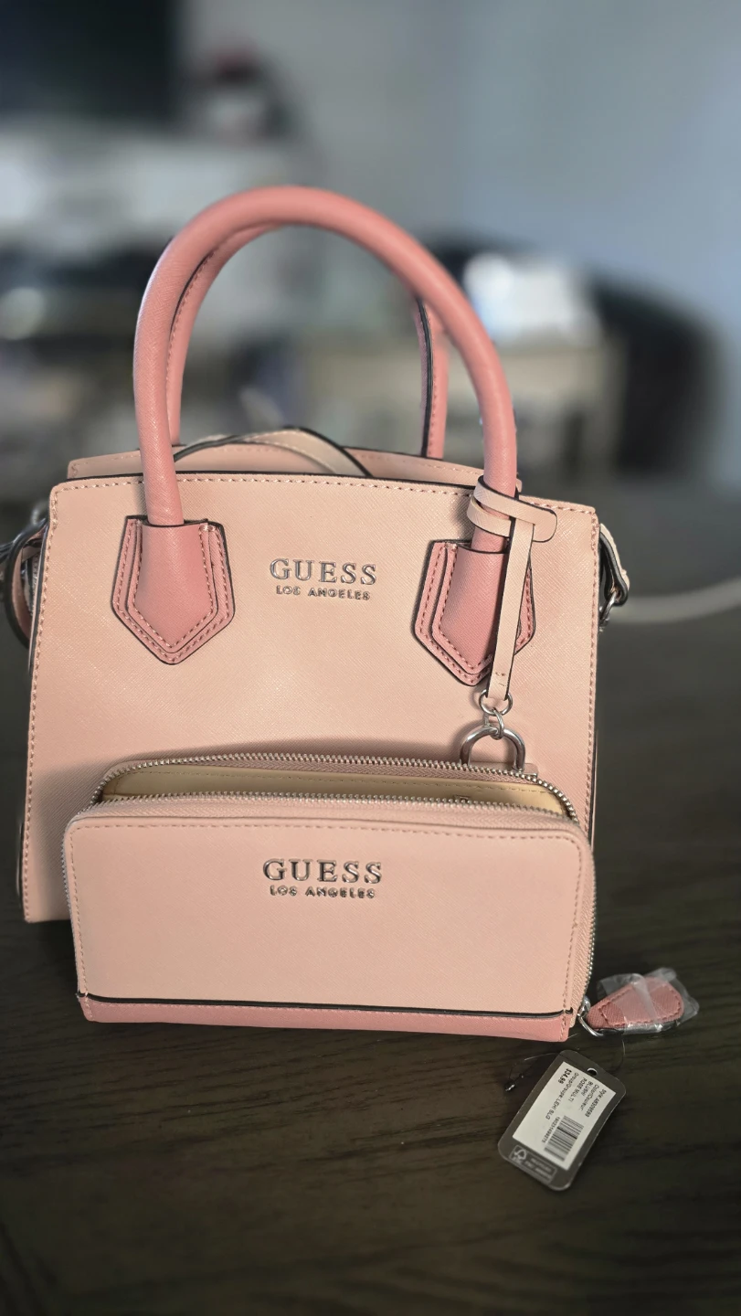 Guess Pink Handbag and Wallet Set - photo 2