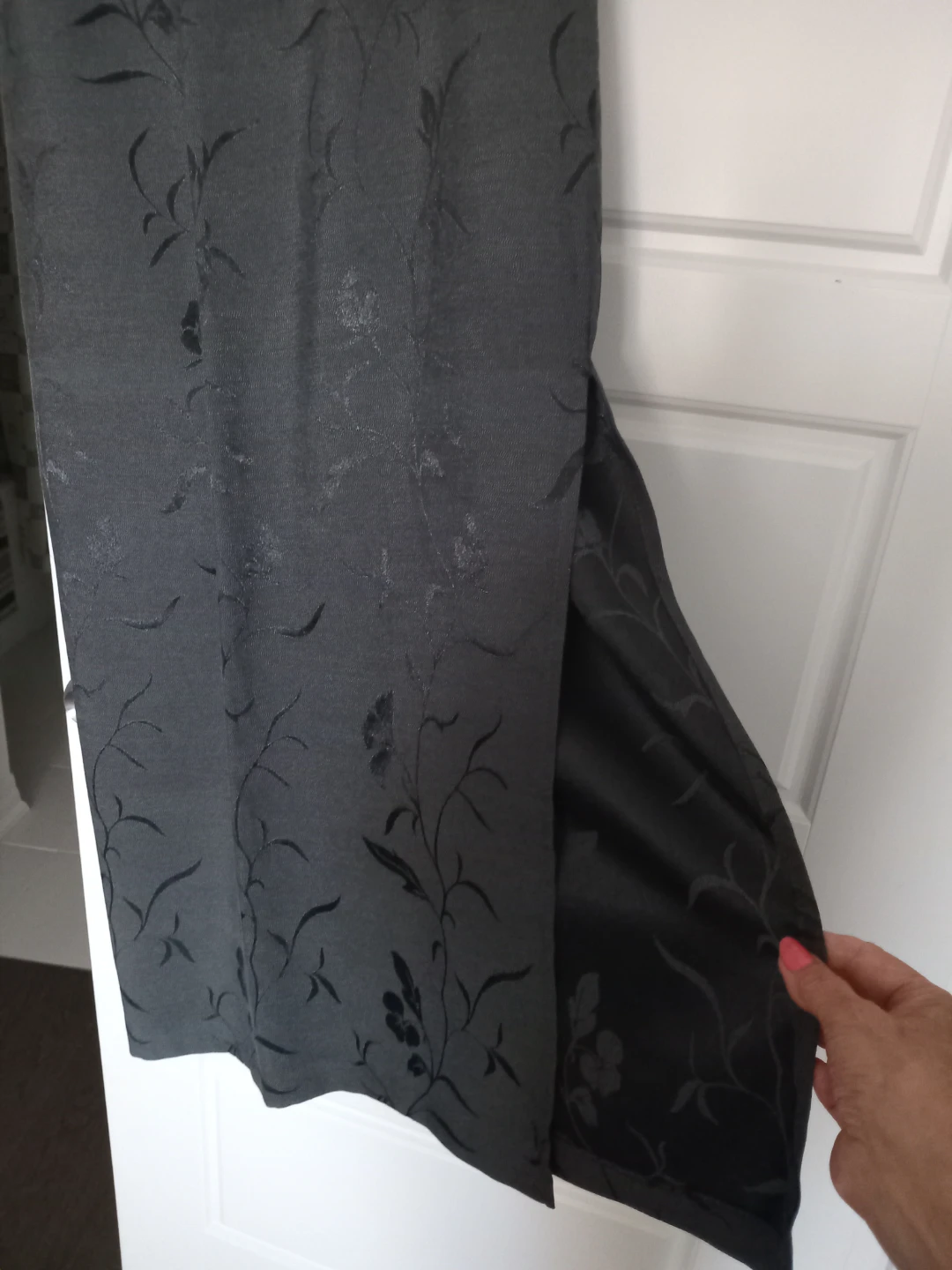 Dark Grey Floral Skirt - photo 2