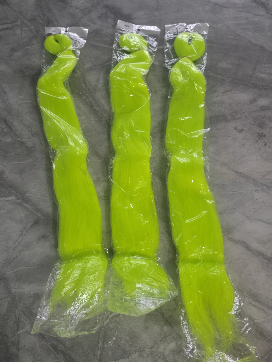 Fluorescent Green Braiding Hair Extensions - 24"
