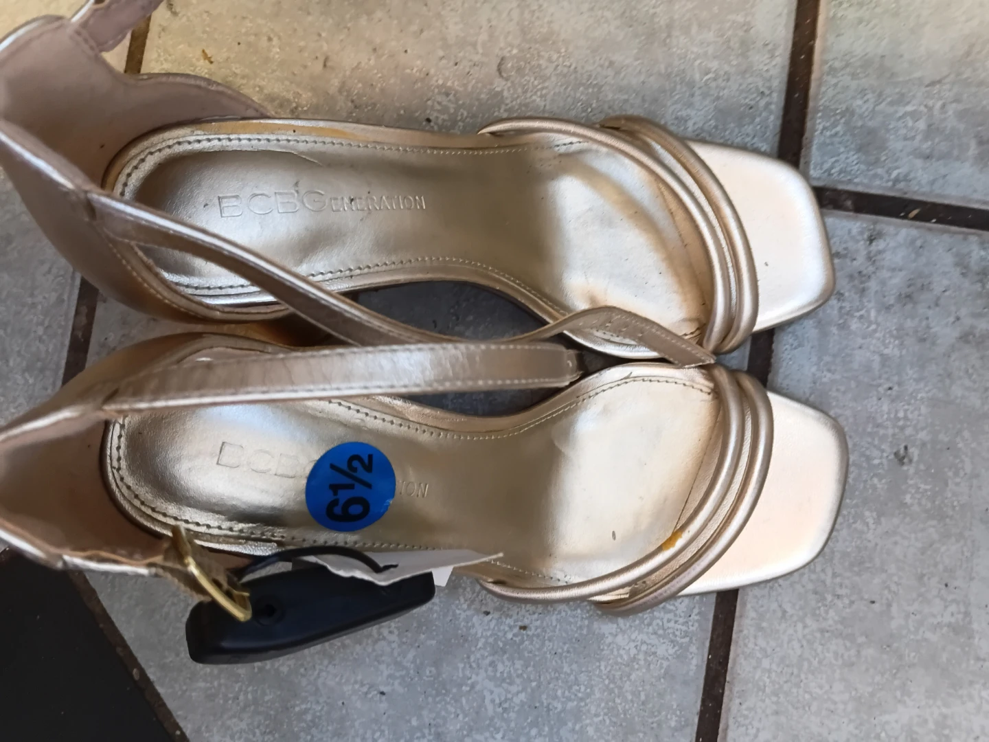 BCBGeneration Gold Strappy Heels - photo 2