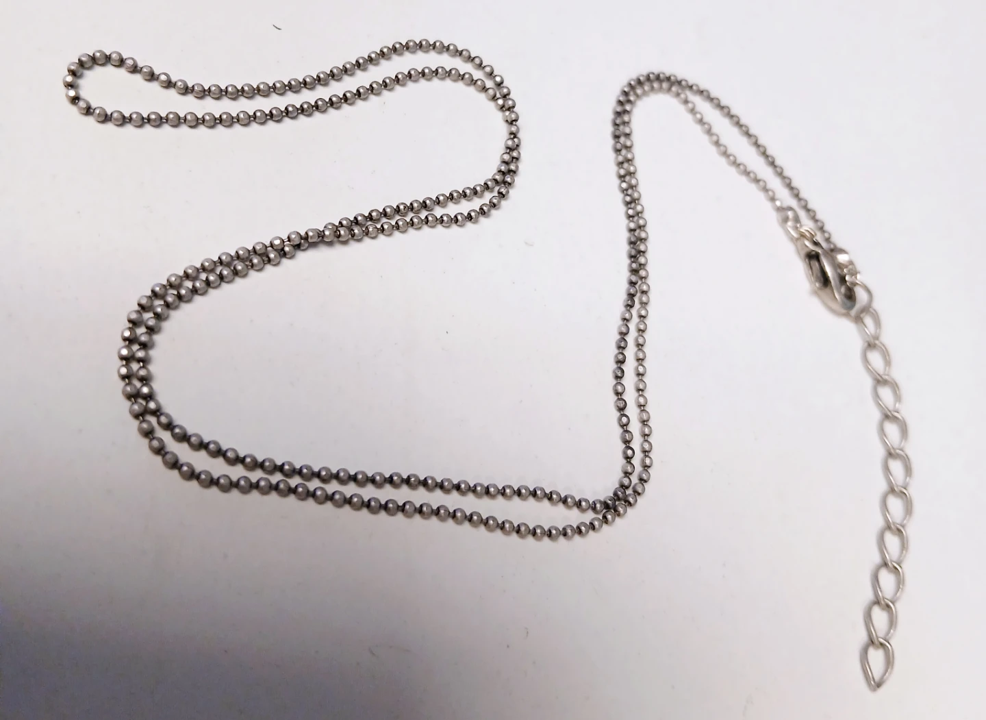 Ball Chain in silver tone for your pendant - photo 4