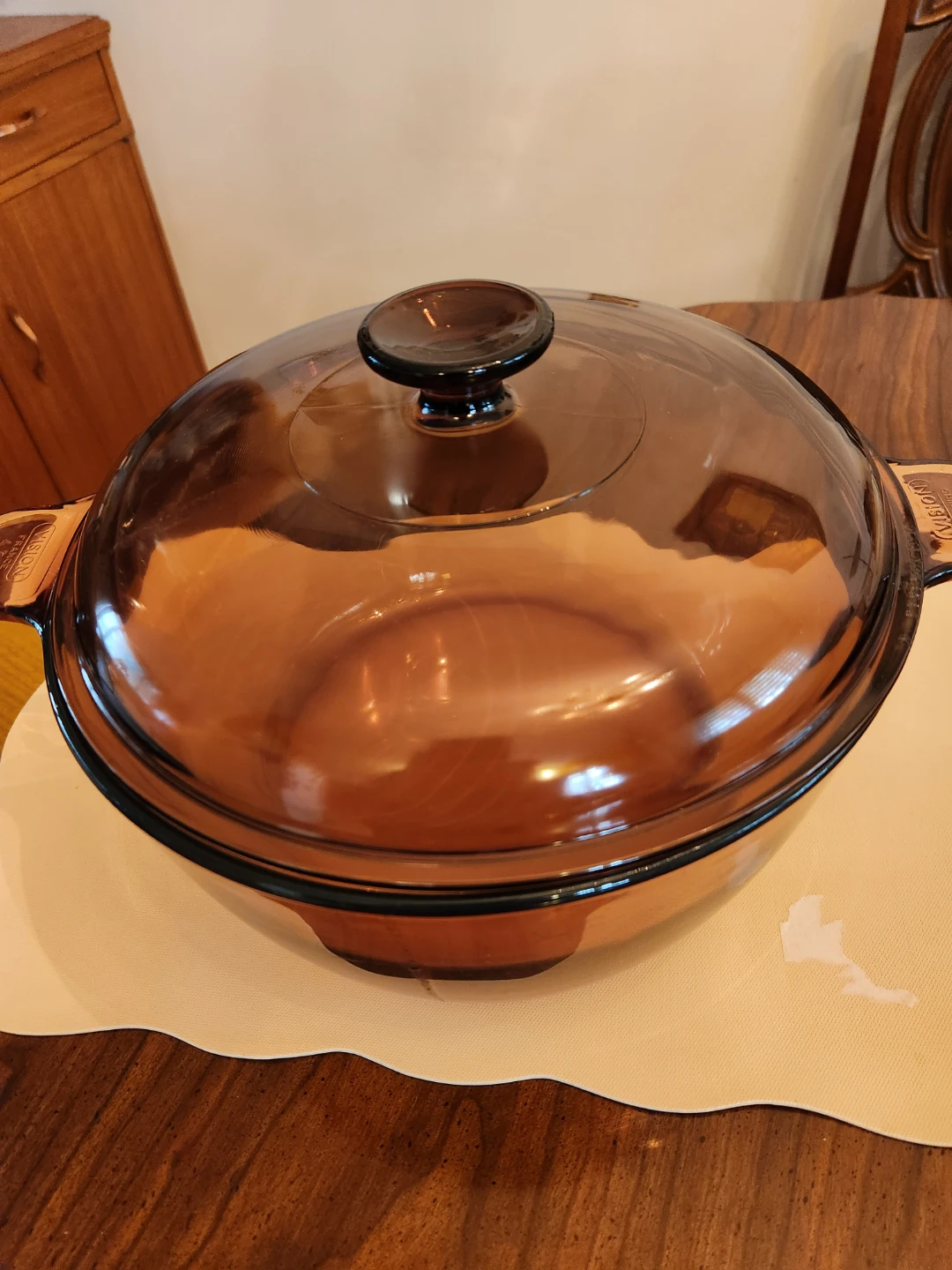 Pyrex Vision Amber Glass Casserole Dish with Lid - photo 3