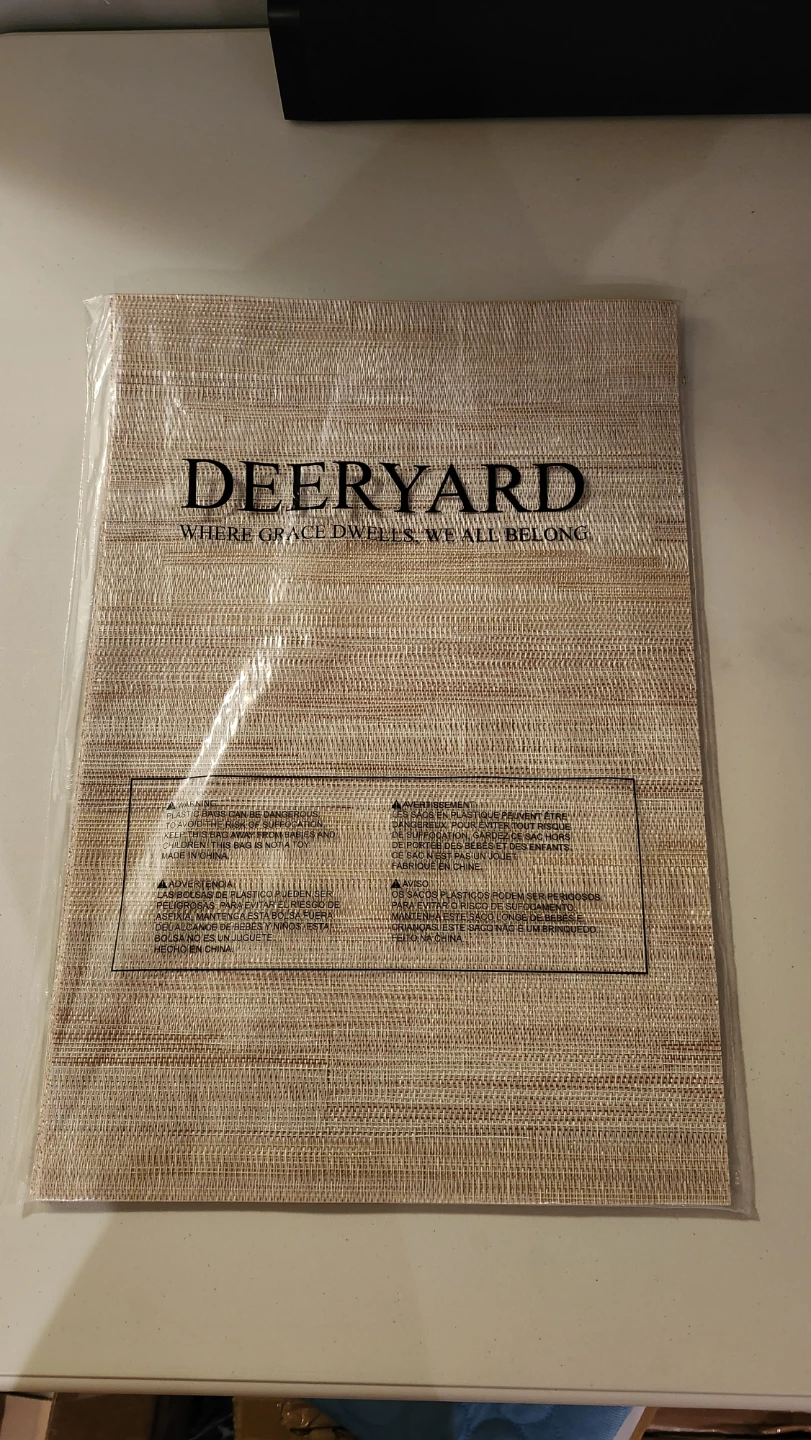 DEERYARD Beige Woven Placemats Set of 6 - photo 4