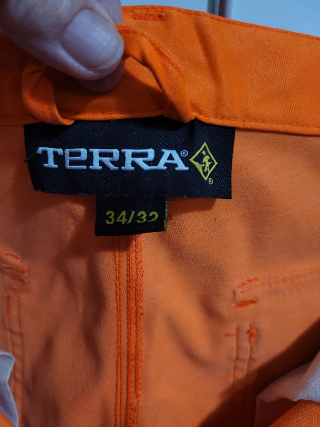 Terra Hi-Vis Work Pants Orange 34/32