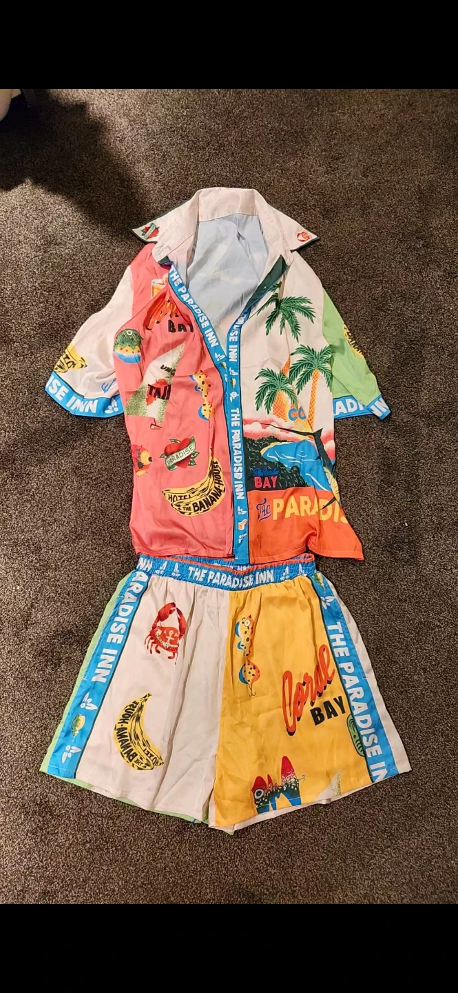 The Paradise Inn Tropical Shirt and Shorts Set