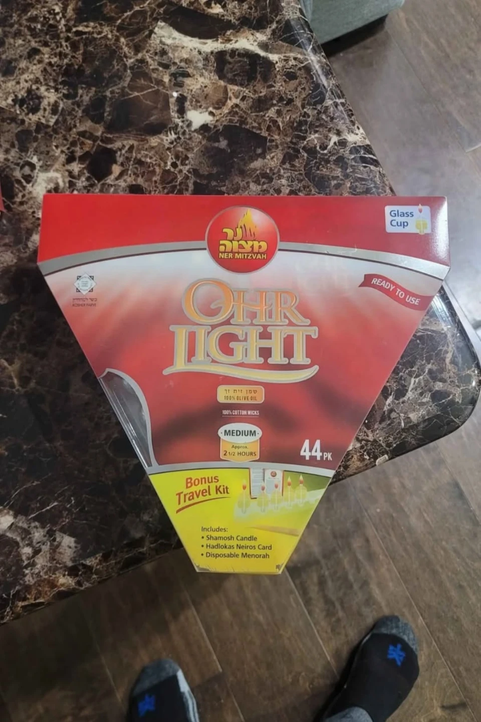 Lights-100% Olive Oil with Cotton Wick in Glass Cup-Medium ... - photo 3