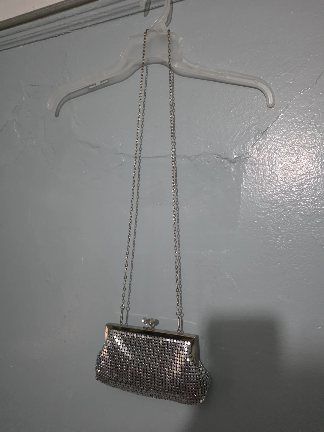 Silver Mesh Clutch Evening Bag ⚽️ - photo 4