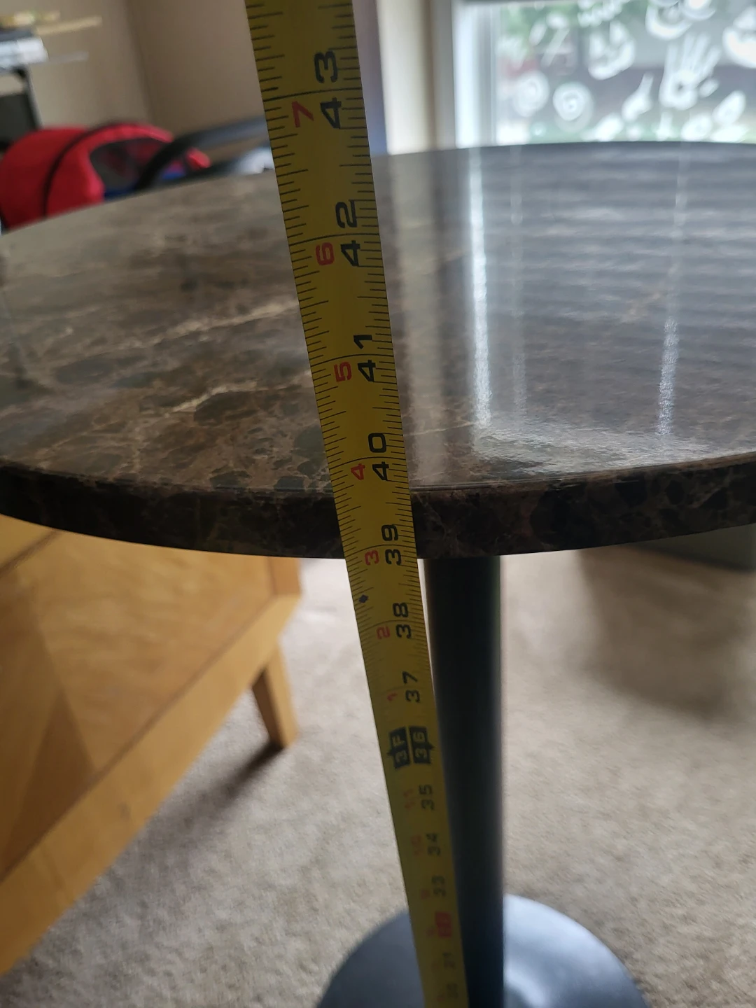 Tall round bar table - photo 2