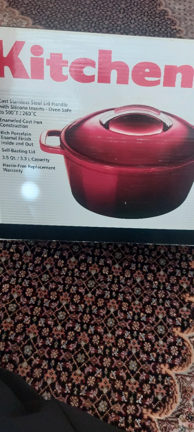 Kitchen Faitout Enamelled Cast Iron Pot