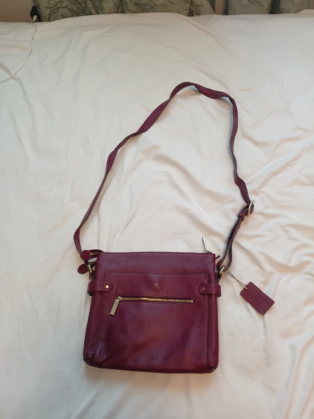 Danier Crossbody Bag - Burgundy Leather - photo 3