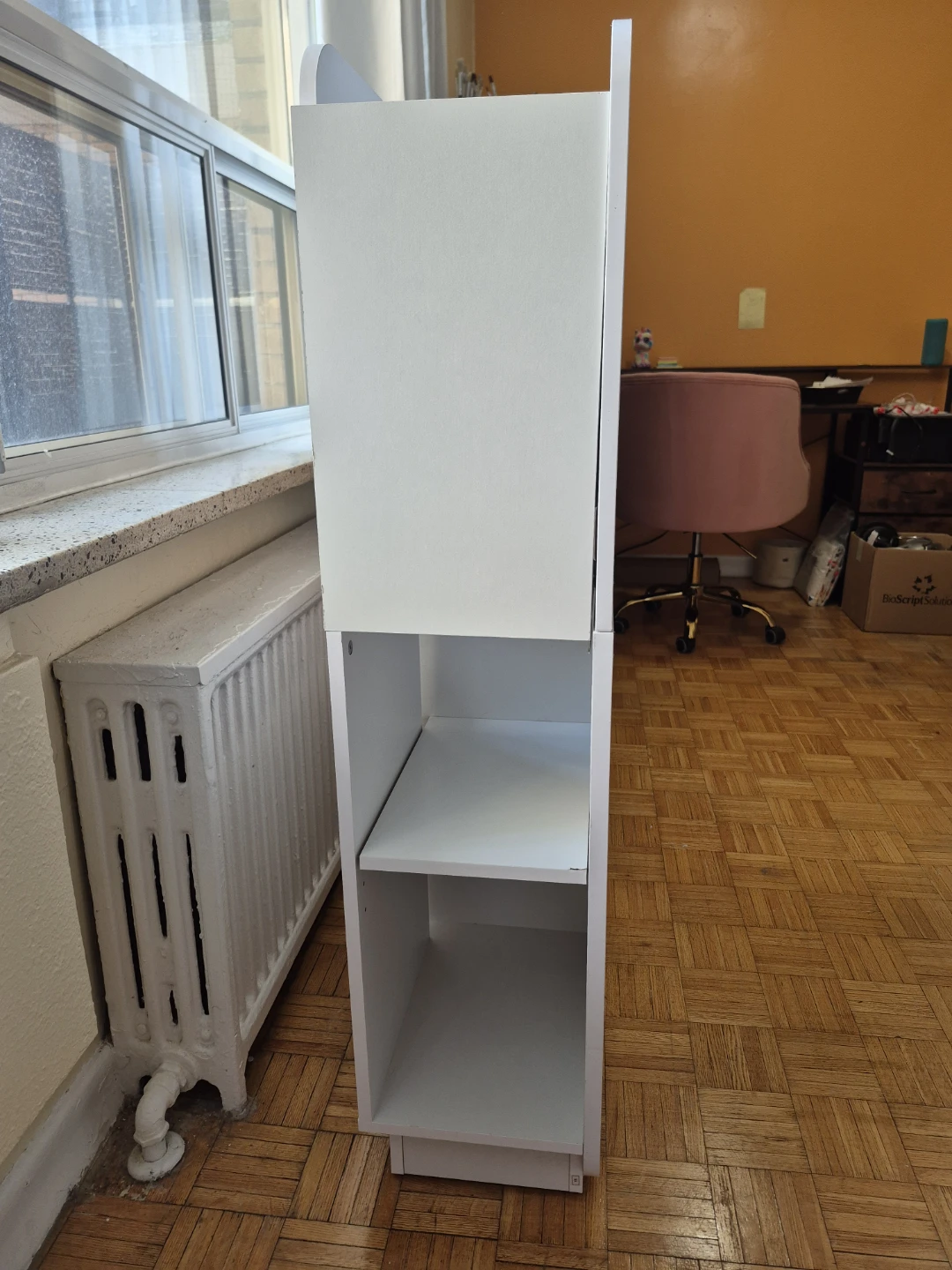 White fold down compact multi-use desk - photo 4