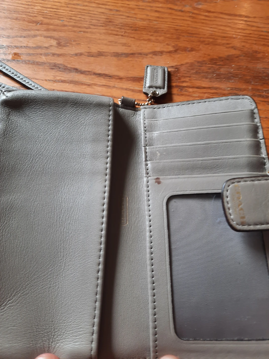 Coach wristlet, snakeskin patterned - photo 3