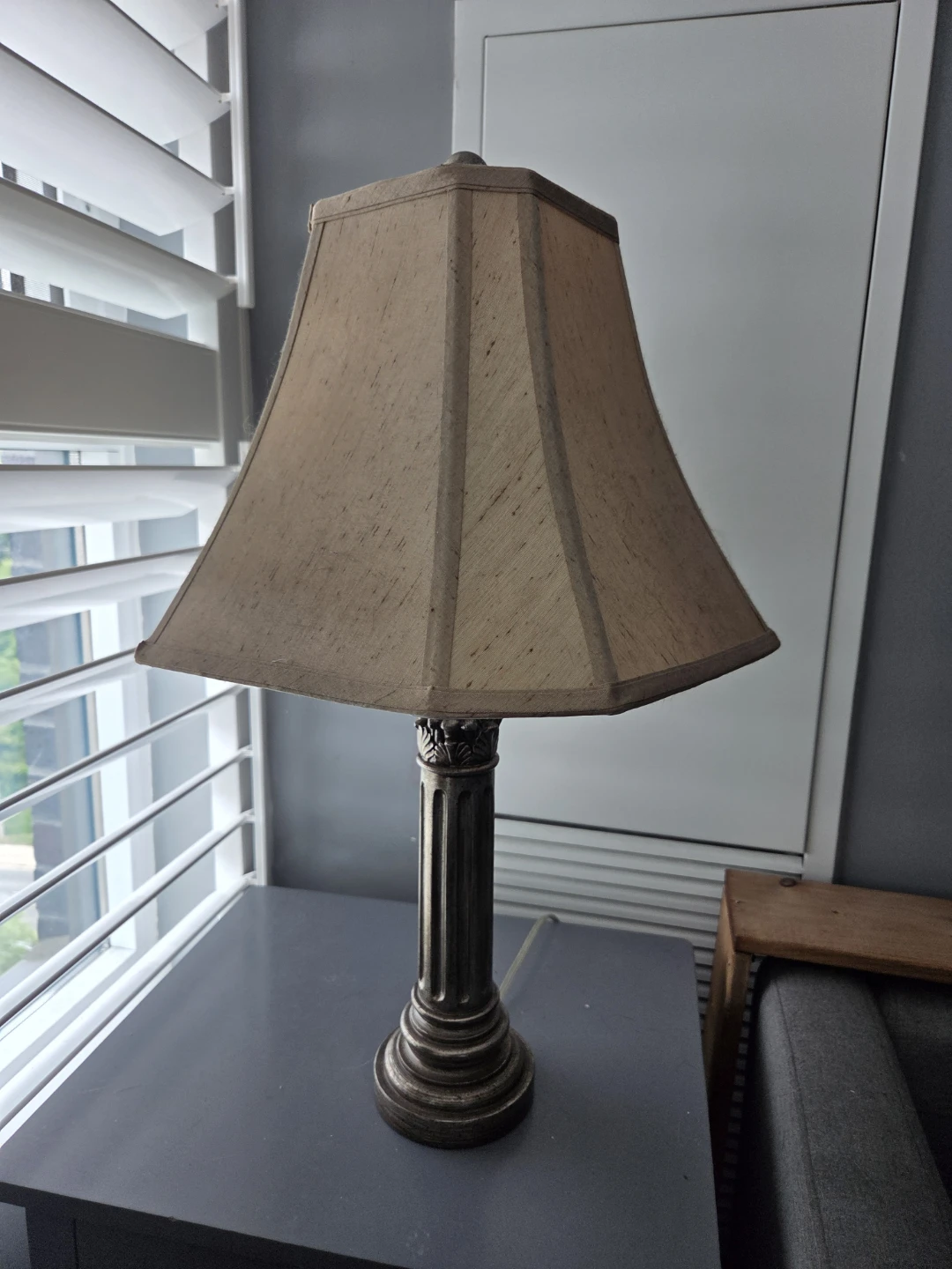 Table Lamp with Octagonal Shade