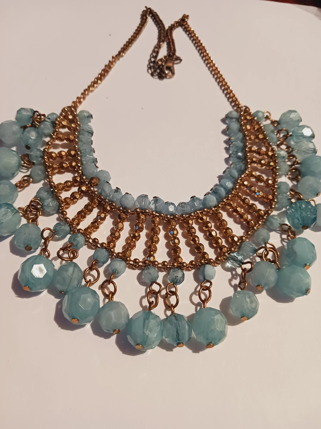 Gorgeous Blue Stones Statement Necklace - photo 3