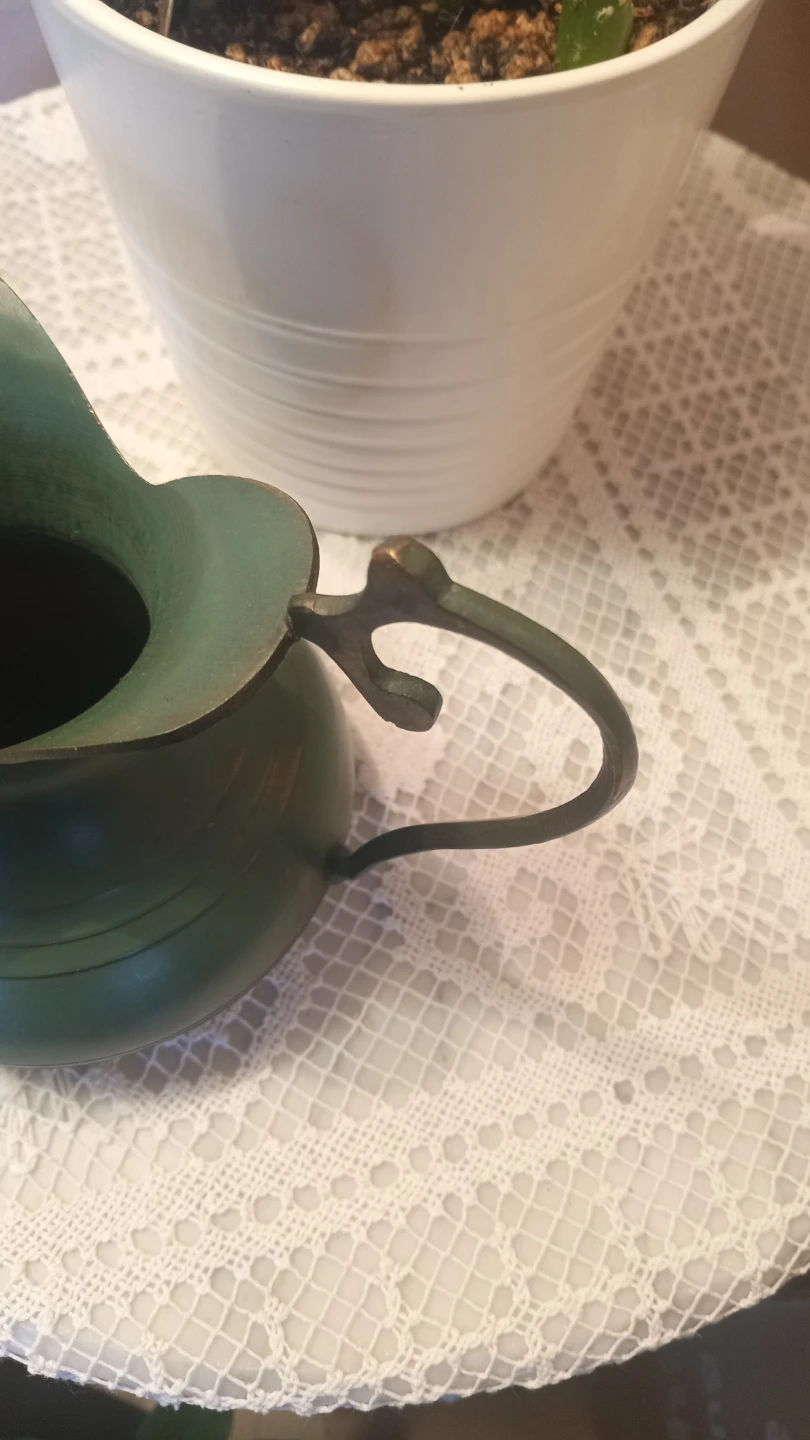 Vintage 4" brass pitcher - photo 3