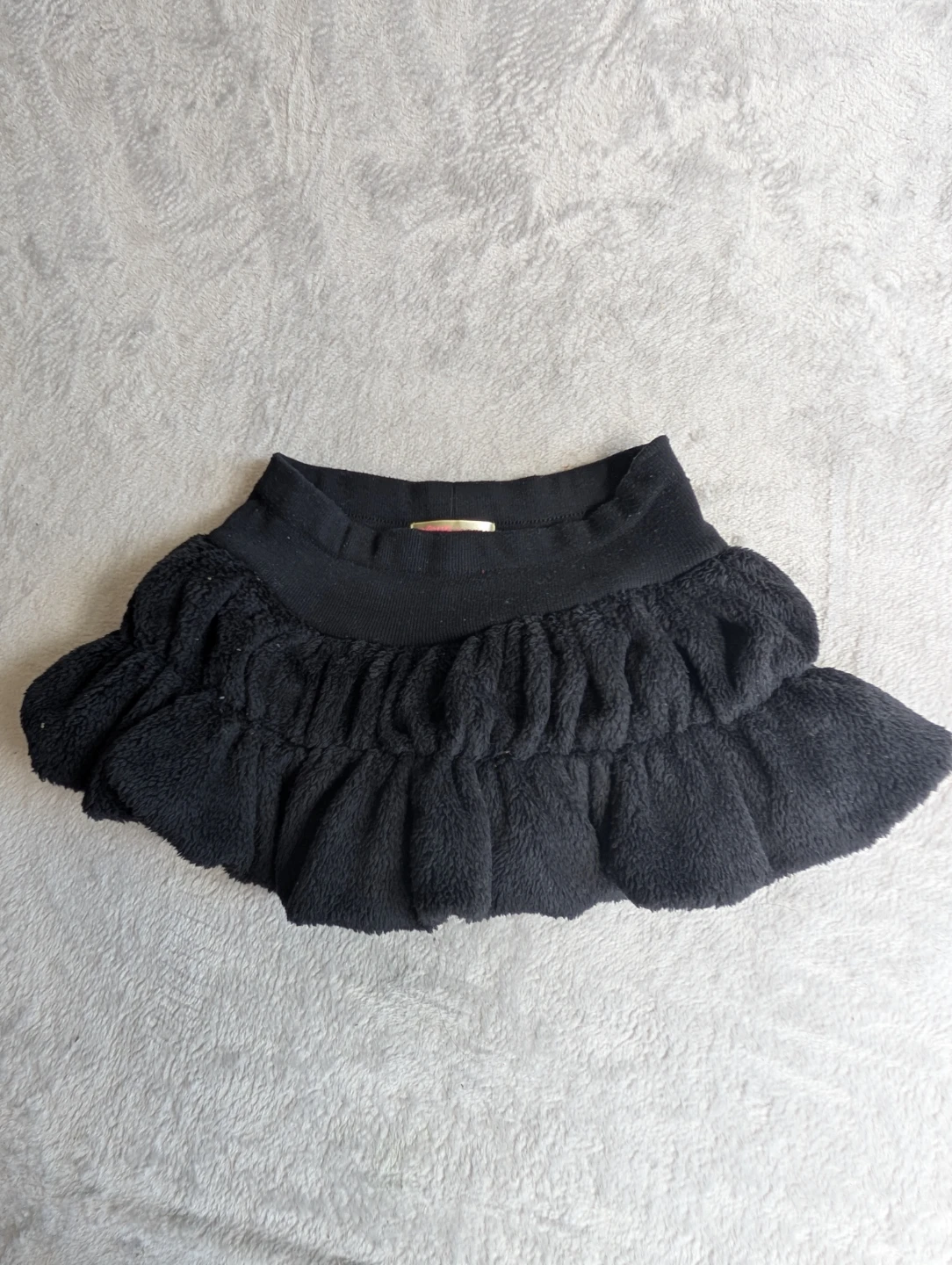⚽Rose Fan Fan Black Ruffled Skirt - photo 4