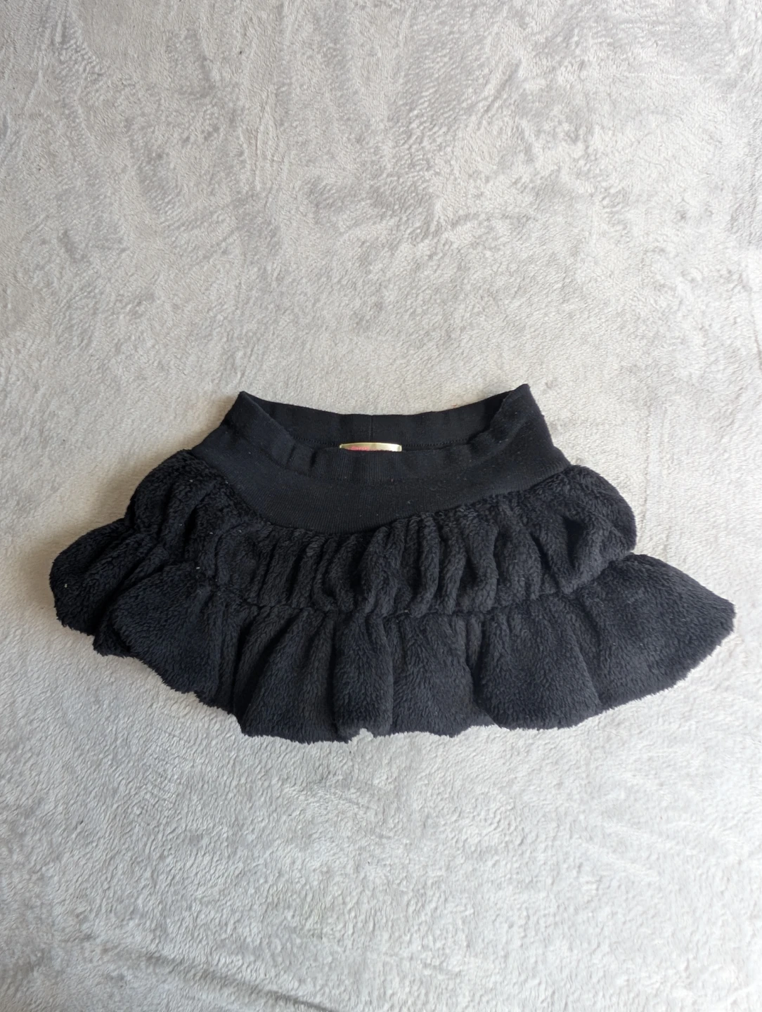 ⚽Rose Fan Fan Black Ruffled Skirt - photo 5