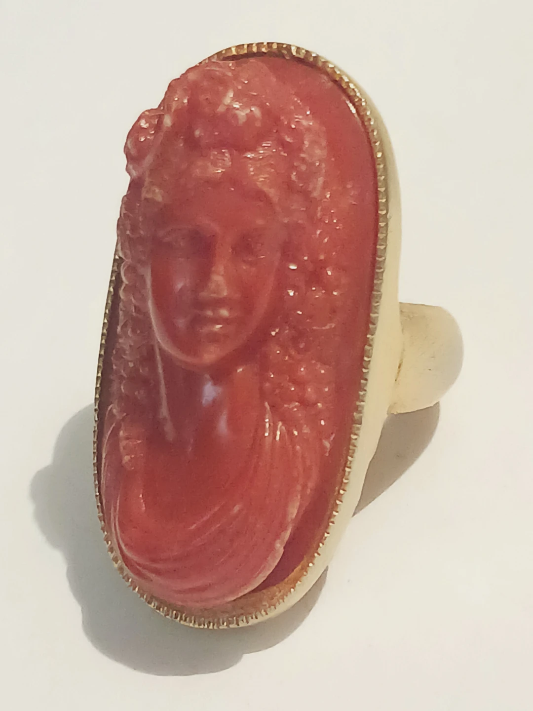 Antique Estate Gorgeous Carved Cameo Ring. 6. - photo 3