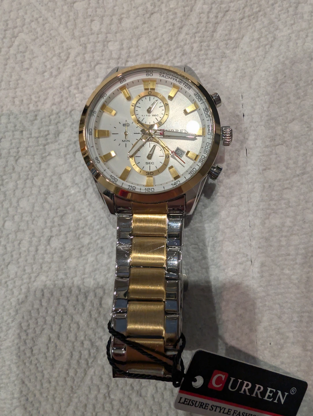 CURREN Men's Gold & Silver Chronograph Watch - photo 3