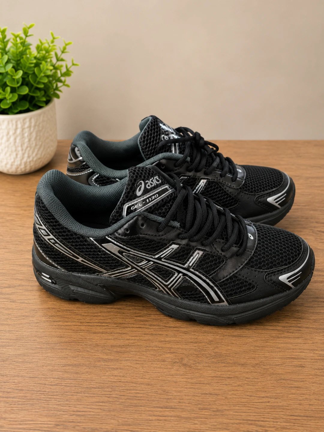 Asics GEL-1130 Black Running Shoes - photo 2