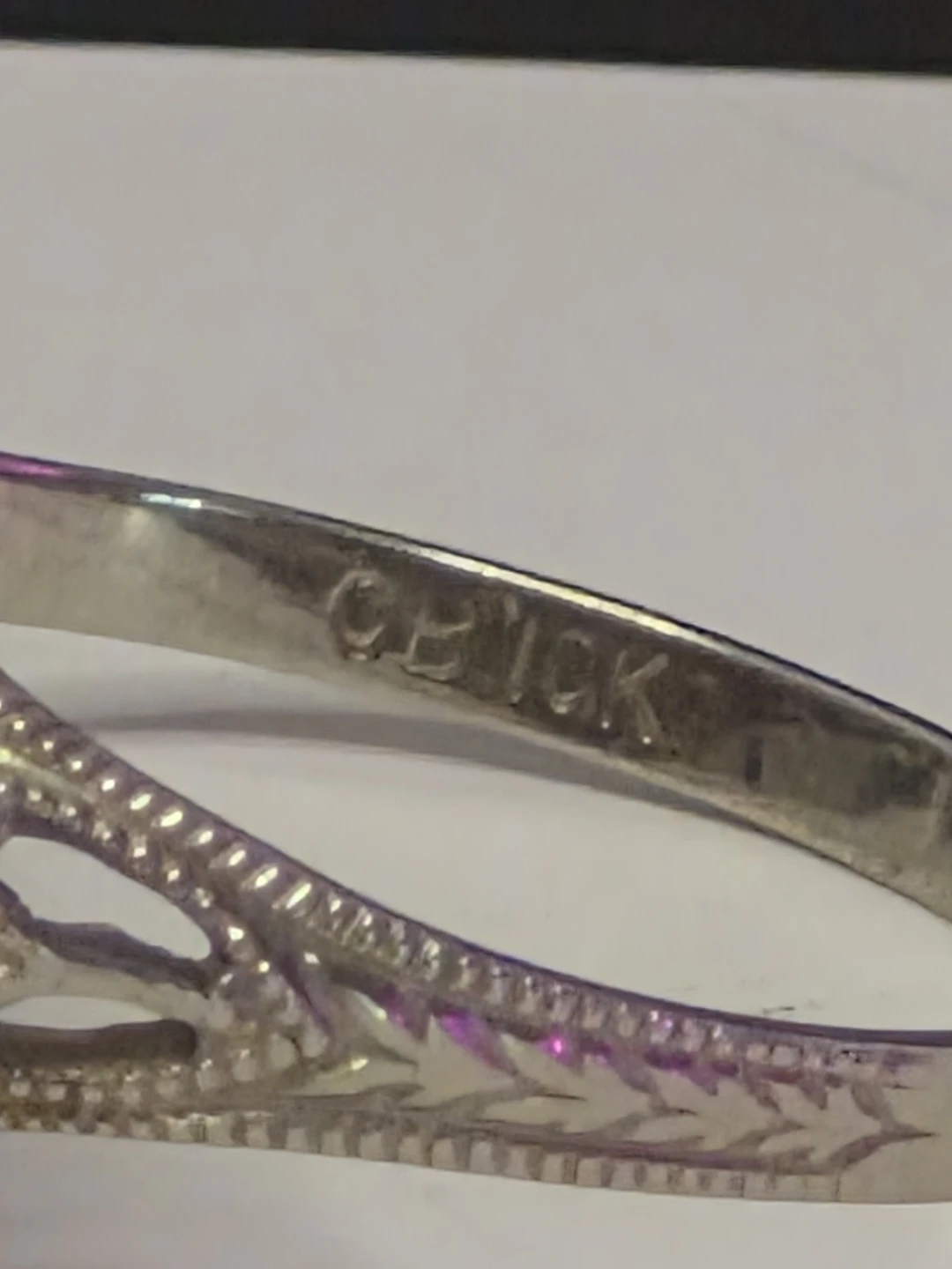 10k White Gold Ring - photo 5