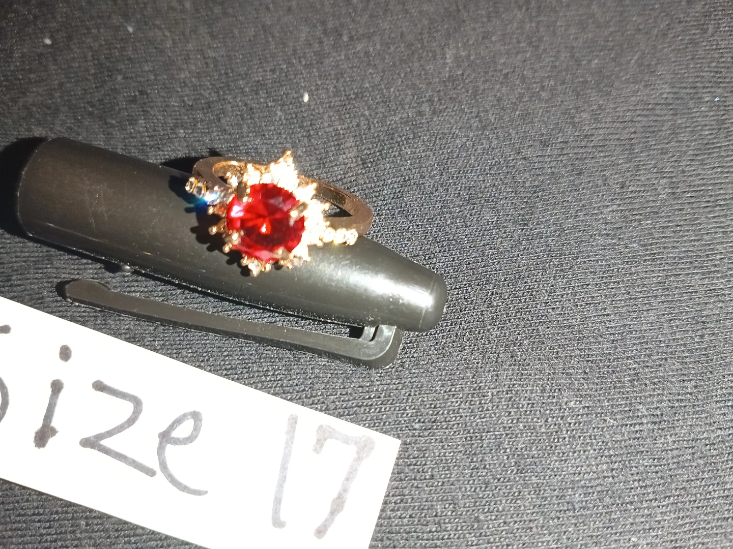 Beaded Bracelet with Charms and Red Gemstone Ring - photo 4