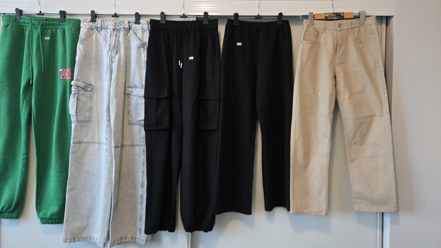 Green Joggers with "FOLLOW YOUR OWN PATH" Graphic - photo 2