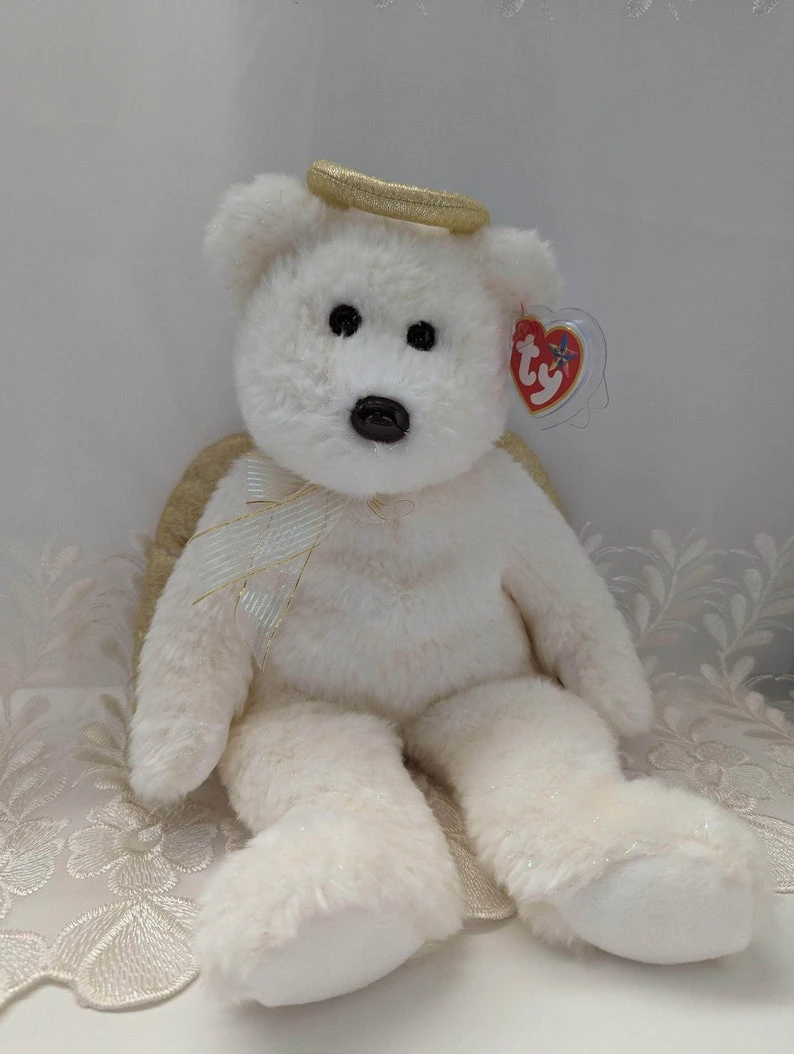 2000s Ty Beanie Baby Guardian Angel Bear 12" - photo 2