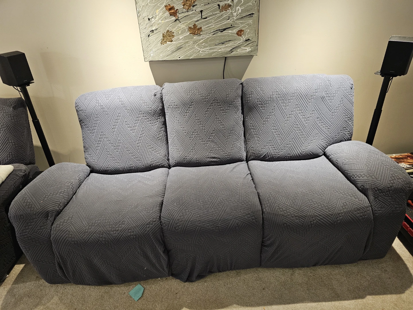 Recliner sofa set ( 3 seater + 2 seater) with covers - photo 2